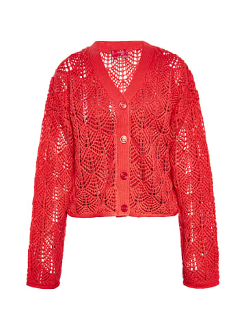 Swirly Damen Cardigan in Rot