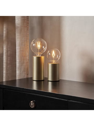 STAR Trading Kleiner E14 Lampenfuß ,Tiny für kleinere Leuchtmittel, Metall, Gold m