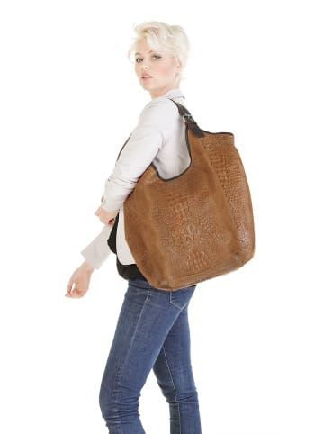 Samantha Look Shopper echt Leder in cognac