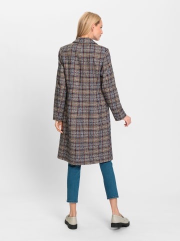 Heine Wintermantel in sand-traube-kariert
