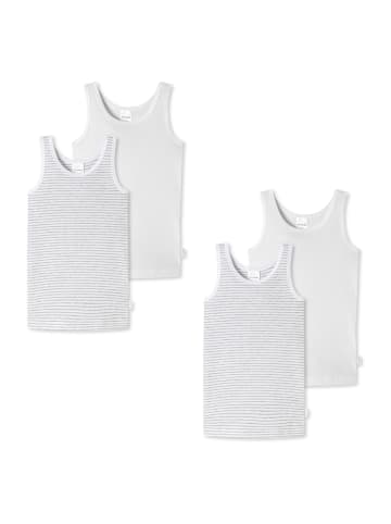 Schiesser Unterhemd Allday Basic in grau/weiß
