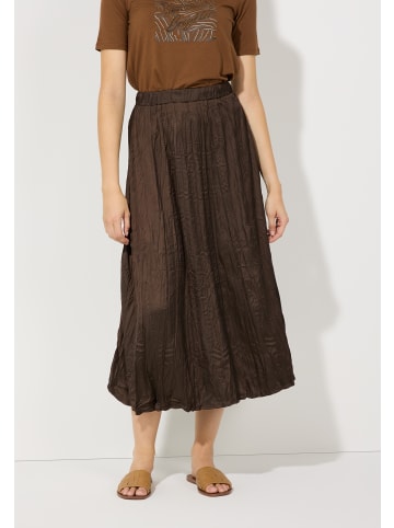 More & More Satinrock Crash-Optik in espresso brown