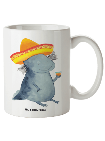 Mr. & Mrs. Panda Pott Axolotl Tequila ohne Spruch in Weiß