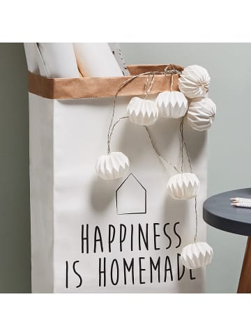 Butlers LED-Lampion-Lichterkette HANAMI in Weiß