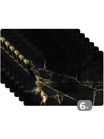 MuchoWow Platzset - Tischset (6-teilig)  Gold