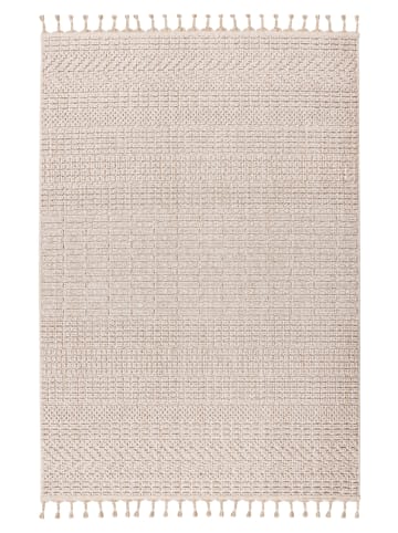 Vivorum Wohnzimmer Teppich – Kurzflorteppich Reef 125 in beige