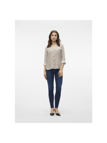 Vero Moda Langarmbluse in brown lentil