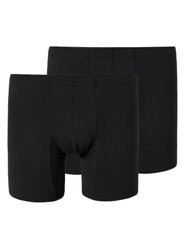 Schiesser Boxershort 2er Pack in Schwarz