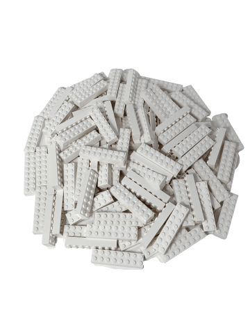 LEGO 2x8 Bausteine Weiß 3007 25x Teile - ab 3 Jahren in white
