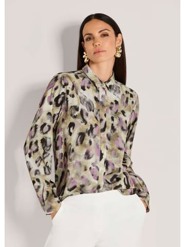 MADELEINE Modische Bluse mit Animal-Print in schwarz / malve / multicolor