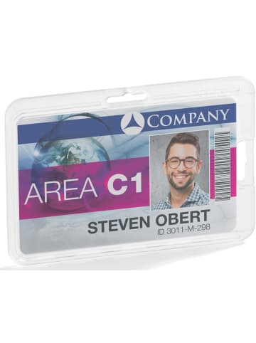 Durable Kartenhalter für 1 Karte 87x54cm transparent Packung mit 10 Stück