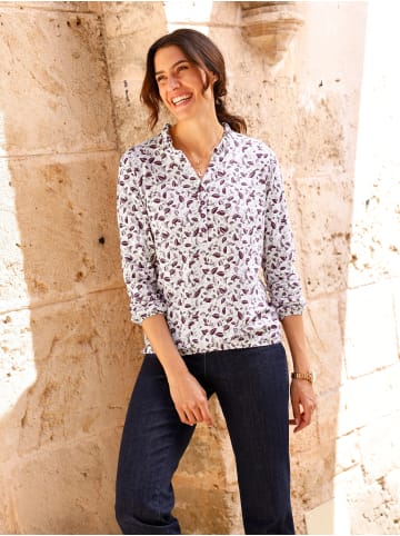 WITT WEIDEN Print-Shirt in ecru-burgund