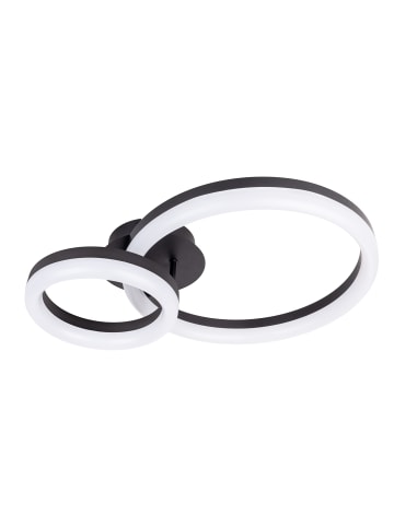näve LED Deckenleuchte "CIRCULO" in schwarz - (L)53 cm x (B)40 cm x (H)14 cm - EEK G