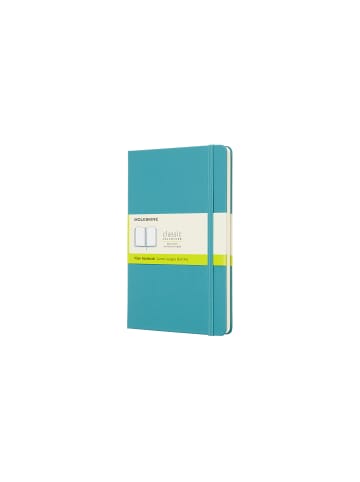 Moleskine Notizbuch mit festem Einband, 70g-Papier Blanko "Classic" in Riff Blau