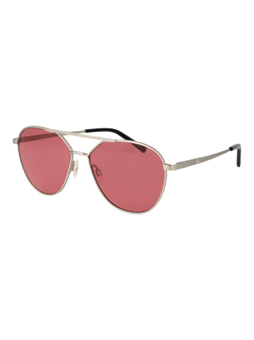 Serengeti Unisex Sonnenbrille Flieger Silber