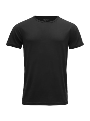 DEVOLD M JAKTAMERINO 200 T-SHIRT in Schwarz