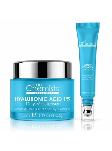 skinChemists 2-tlg. Set: Kollagen-Augenserum 15 ml & Hyaluronsäure-Tagescreme 50 ml