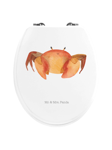 Mr. & Mrs. Panda Toilettendeckel Sternzeichen Krebs ohne Spruch in Weiß