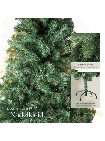 tectake Christbaum künstlich Tannenbaum 150-180cm  Grün