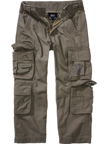 Brandit Kinder Cargohose "Kids Pure Vintage Pants" in Grün