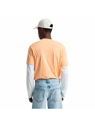 Gant Rundhals T-Shirt für Herren in orange
