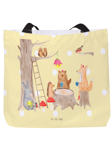 Mr. & Mrs. Panda Strandtasche Waldtiere Picknick ohne Spruch in Gelb Pastell