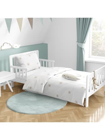 TRAUMHELDEN Baby Bettwäsche-Set "Blumen - Little Flower" in Creme