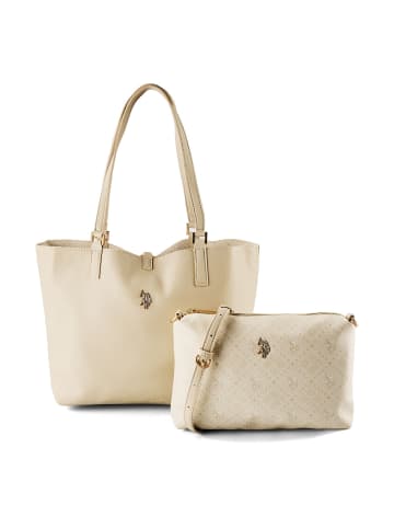 U.S. Polo Assn. Malibu Shopper Tasche 30 cm in ivory