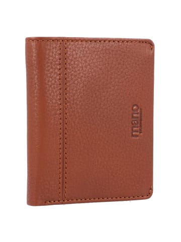 mano Don Montez Geldbörse Leder 10 cm in cognac