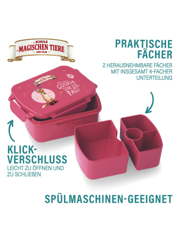 AWAVE Die Schule der Magischen Tiere Brotdose rPET in Beerenrot | Rabbat