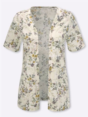 Sieh an! Shirtjacke in champagner-bedruckt
