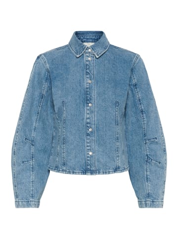 Kaffe Langarm-Hemd KAvallis Regular fit in Blue Washed Denim