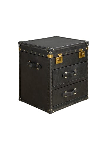 Angel Cerdá Truhe 7184 in Schwarz/Gold – (B)55 x (T)62 x (H)50 cm