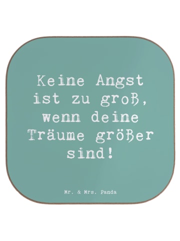 Mr. & Mrs. Panda Tassenuntersetzer Spruch Angst überwinden mit S... in Meeresbrise