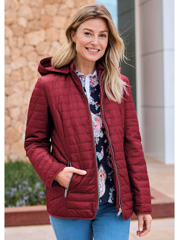 GOLDNER Kapuzenjacke mit Stehkragen in rot