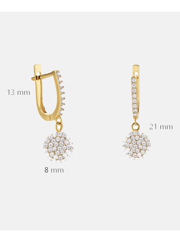 Diamant L'éternel Ohrringe aus 375 Gelbgold