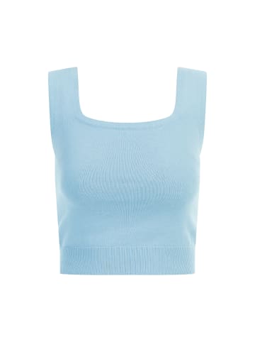 myMo Damen Strick Top in Hellblau