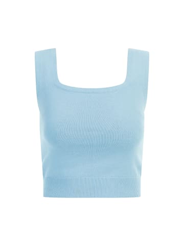 myMo Strick Top in Hellblau