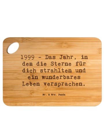 Mr. & Mrs. Panda Schneidebrett Spruch 1999 Geburtstag mit Spruch in Braun