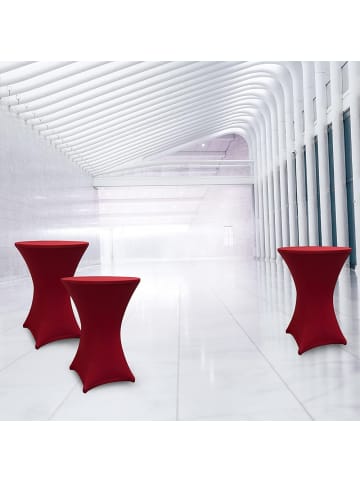 Lumaland Stehtischhusse 80-85cm rot  rot