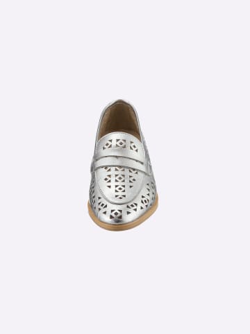 Heine Slipper in silberfarben
