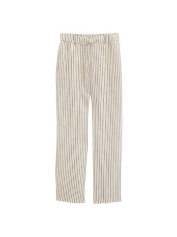 Marc O'Polo Leinenhose wide in Medium Brown