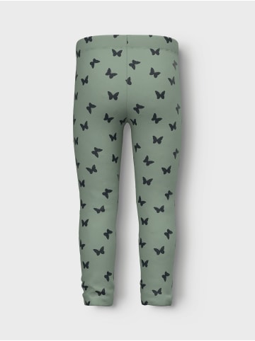 name it Hose 2er-Set Regular Fit Elastisch Allover-Print in Grün-2