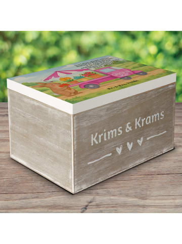 Mr. & Mrs. Panda fotokiste Osterhase Blumenwagen Design mit Spruch in Weiß