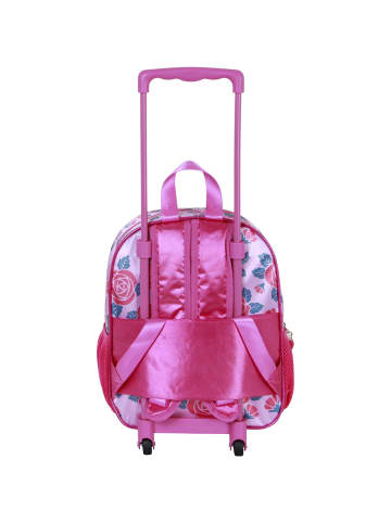 Disney Rucksack Princess Flowers-Small 3D with Wheels in pink
