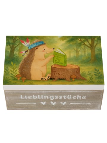 Mr. & Mrs. Panda Box Igel Federschmuck Design ohne Spruch in Weiß