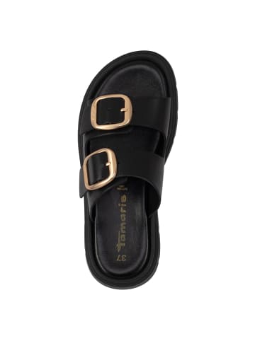 Tamaris Pantolette in BLACK LEATHER