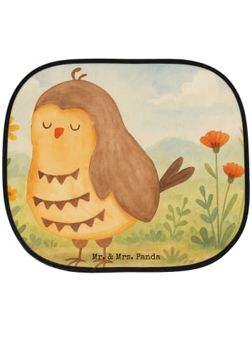 Mr. & Mrs. Panda sonnenschutz Eule Zufrieden Design ohne Spruch in Weiß