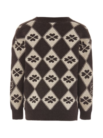 myMo Women Cardigan in Taupe Wollweiss