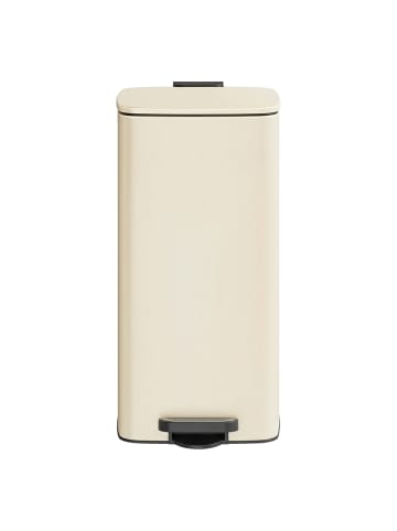 SONGMICS Mülleimer Plushic in Beige - (B)28.5 x (H)54.4 x (T)34 cm - 30 L